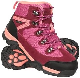 Mountain Warehouse Trail Kids Waterproof Hiking Boots - Girls & Boys Berry Kids Shoe Size 4 US