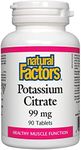 Natural Factors - Potassium Citrate 99mg, 90 Tablets