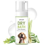 Petroyale Dry Bath Foam Shampoo for Dogs - Gentle and Natural Cleansing-Tick, Flea & Itch Relief - Waterless Foam Shampoo for Quick Bath- with Lemongrass and Aloe Vera - for All Breeds | 150ml