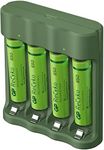 GP ReCyko Everyday USB Battery Charger with 4 AAA 850mAh NiMH Batteries