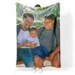 Nifty Gifty Personalised Blanket | Cosy Fleece Blanket | Personalised Blankets for Adults Using Your Photo | Custom Blanket Perfect For Any Occasion | Unique Photo Blanket For Family & Friends