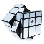 Cubelelo Drift 3x3 Mirror (Silver) Magic Speed Cube | Speedy Stress Buster Brainstorming Puzzle | Ideal for Kids & Adults | High-Performance Bump Cube