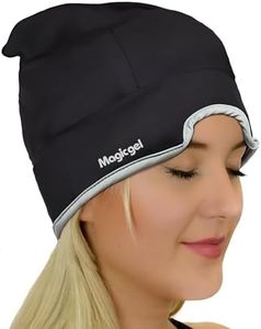 Magic Gel Migraine Ice Head Wrap | Real Migraine & Headache Relief | The Original Headache Cap | Cold, Comfortable, Dark & Cool; Endorsed by Physicians, Loved by Thousands - (Black)