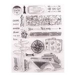 Journey Ship Travel Adventure Stamps Rubber Clear Stamp/Seal Scrapbook/Photo Album Decorative Card Making Clear Stamps