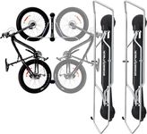 Steadyrack Fat Tire Bike Rack – Vertical Wall Mount Storage for Fat Bikes with 2.8”–5” Wide Tires – Space-Saving Pivot Design for Garage or Home - 2 Pack