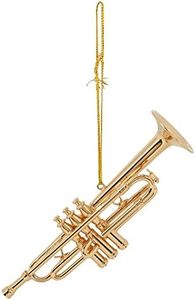 Brass 4.5 Gold Trumpet Musical Music Instrument Replica Ornament