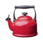 Le Creuset Enamel-on-Steel Whistling 2.2-Quart Teakettle, Chili Red