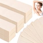 600 Pieces Body and Facial Muslin Strips for Hair Removal Natural Muslin Epilating Strips 2.8 x 7.9 Inches Large Waxing Strips Bulk for Women and Men