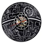 3D Decorative Hollow LED Record Wall Clocks Star Wars Classic CD Vinyl Record Hanging Clock Home Decor Antique Creative Clock