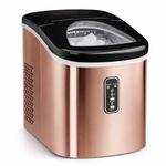 Cooks Professional 14KG Ice Maker Machine with Scoop | Countertop Ice Cube Maker for Home, Kitchen, Bar | Large Capacity 2.2L Water Tank | Quick and Easy with 2 Ice Size Options | No Plumbing | Copper
