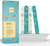 Onsen Secret Japanese Nail File - Professional 10-Pack Nail Files, Double Sided Natural & Acrylic Filers - 120/180 Grit - Disposable, Salon Smooth | Best Onsen File for Shiny Nails