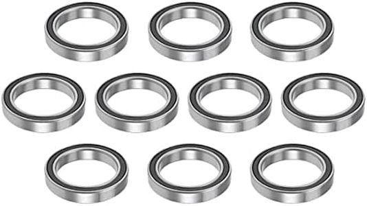 PATIKIL 6806-2RS 30mm x 42mm x 7mm Z2 Profonda Scanalatura Cuscinetti a Sfera, 10pz Cromo Acciaio per Potenza Trasmissione