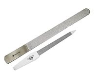 Nail File - Diamond Deb - Nail File Set - Foot Dresser Stainless Steel - Double Sided Diamond Dust Coating - Podiatry Foot Care Instruments - Professional Quality Product - Chiropody File