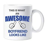 60 Second Makeover Limited This is What an Awesome Boyfriend Looks Like Mug Gift Birthday Christmas Valentines