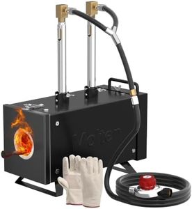 MMasters Propane Forge Kit, Dual Burners, 2600℉ Gas Forge for Blacksmithing and Metal Forging, Portable Steel Forge with Openable Door