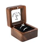 Personalized Custom Engraved Wooden Ring Box For Wedding Ceremony Engagement Ring Bearer Box Handmade Ring Holder Box Mr And Mrs Ring Case For Couples Rustic Ring Storage Jewelry Gift