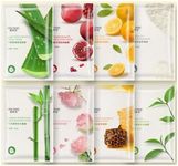 Generic Organic Face Mask,Collagen Face Mask Sheet,Fruit Extracted Beauty Face Mask Multipack,Sheets,Facial Mask facial,Moisturizing Facial Mask,Skincare Facial Mask,Skin Repair Mask.8 Sheets.