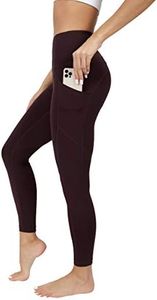 90 Degree By Reflex Womens Power Flex Yoga Pants, Italian Plum, Medium