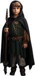 HOMELEX Black Renaissance Costume for Boys - Kids Medieval Cloak With Hood Halloween Ranger Wizard Elven Hooded Cape Robe