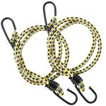 Keeper 06036 36" Bungee Cord with Coated Hooks, 2 Pack