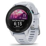 Garmin Forerunner 255S Smaller Easy to Use Lightweight GPS Running Smartwatch, Music Storage, Advanced Training and Recovery Insights,Safety and Tracking Features, Up to 12 days Battery Life, White