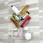 As Seen on Dragons Den, No Suction Cups & No Screws, Easy-Clean, Rust Proof Shower Caddy and Bath Organiser Shelf