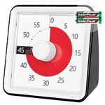 Visual Timer 60 Minutes Countdown Timer, Kids Time Education Tool, 60 Timer, 1 Hour Timer, Exam Timer, Kitchen Timer, Silent Movement, Loud Alarm, Classroom Teaching Homework Games