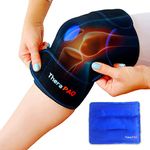 Knee Ice Pack Wrap By TheraPAQ: Hot & Cold Therapy Knee Support Brace - Adjustable Compression Sleeve For Bursitis Pain Relief, Meniscus Tear, Rheumatoid Arthritis, Injury Recovery, Sprains & Swelling