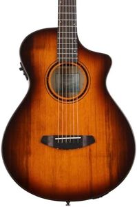 Breedlove ECO Pursuit Exotic S Parlor Concertina CE Acoustic-Electric Guitar - Tiger's Eye Myrtlewood