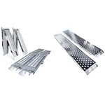 VOUNOT Folding ramp | Loading ramps 400 kg max | Folding ramp for Moto and access ramp & Loading Ramps, 2 Steel Ramps Heavy Duty for Van, Lawnmower, ATV, Quad Motorcycle