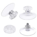 30 Packs Suction Cup Glass Suction Pads 45mm Clear PVC Plastic Sucker Pads Without Hooks/Extra Strong Adhesive Suction Holder