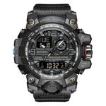 findtime Mens Sports Watch Tactical Military Watches for Men Waterproof Watch Mens Digital Watches Rugged Watch with LED Backlight Alarm Stopwatch, Black