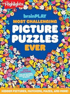 brainPLAY Most Challenging Picture Puzzles Ever: 144 Pages of Visual Puzzles and Brain Teasers for Kids 7 and Up, Hidden Pictures Puzzles, Mazes, Riddles and More Fun Puzzles (brainPLAY Puzzle Books)