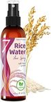 Seven Minerals Rice Water Spray for Hair Growth - Fermented with Rose Water Aloe Vera & MSM - Vegan, Non-Greasy, Light, 4 fl oz