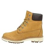 Timberland Women's Lucia Way 6 Inch Waterproof Lace up Boots, Wheat Nubuck, 5 UK