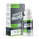 SweatBlock Antiperspirant Roll-on - Maximum Strength with DRIBOOST - For Hyperhidrosis, Excessive Sweat & Odor, Up to 7 Days Sweat Control Per Use - Unisex - 1.2 FL OZ