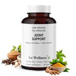 1stwellness Joint Support with Glucosamine, Msm, Collagen, Chondroitin and Turmeric | Supplement, for Joint Pain, Mobility, and Flexibility, for women and men | 800mg 60 Capsules