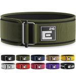 Self-Locking Weight Lifting Belt - Premium Weightlifting Belt for Serious Functional Fitness, Weight Lifting, and Olympic Lifting Athletes| Lifting Belt for Men and Women (Medium, Green)