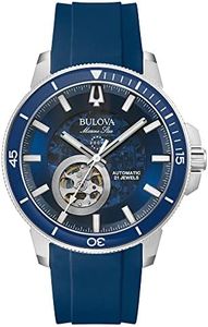 Bulova Reloj Analógico para Hombres de Automático con Correa en Silicona 96A303