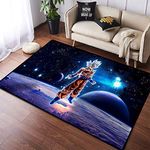 BILIVAN Super Soft Living Room Rugs 3D Dragonball Z Goku Printed Rugs for Bedroom Home Decorative Room Sofa Rugs (80 * 120 CM)