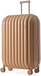 artrips Travel Luggage 28 inch,Large Suitcase with 8 Spinner Wheels,PC Lightweight Hardside Luggage,Travel Suitcase with Bread Design,TSA Lock,Brown,Large luggage hardshell 28-Inch,98L