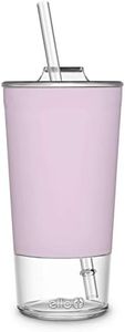 Ello Tidal Glass Tumbler with Straw, Cashmere Pink, 20 oz. (824-0431-075-6), 1 Count (Pack of 1)