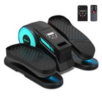 WithStar Under Desk Elliptical Machine, Electric Seated Pedal Exerciser for Seniors & Home Office, Whisper Quiet Motorized Leg Exerciser with 12 Adjustable Speeds, Low Impact Recovery Workout (Black)
