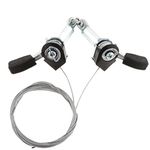 1 Pair 3x6/7 Speed MTB Bike Thumb Gear Shifter Top Mount Shifters with Inner Cable