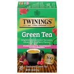 Twinings Green Tea Bags, Pomegranate, Raspberry and Strawberry, 20 Count, Pack of 6