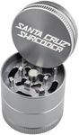 Santa Cruz Shredder Metal Herb Grinder Knurled Top for Stronger Grip 3 Piece Small 1.7" (Grey)