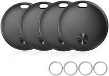 Air Tracker Tags- 4 Pack, New Bluetooth Tracker Works with Apple Find My APP (iOS Only), 92 dB Sound, Replaceable Battery, Smart Tag Keys Finder and Item Locator for Keys, Bags, Luggage, Wallet, etc