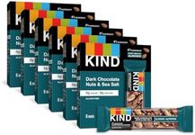 KIND Bars, Dark Chocolate Nuts and Sea Salt, Healthy Snacks, Gluten Free, Low Sugar, 6g Protein, 36 Count