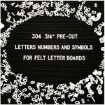 Felt Letter Board Letters Only - 30