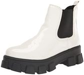 Circus NY Women's Darielle Ankle Boot, White Patent, 5.5